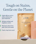 Blueland Oxi Laundry Booster Powder Refill 2 Pack - Plastic- & Eco Friendly Oxy Cleaner - Plant Based Stain Remover - Clear Skies Scented - 35.2oz 50 Loads
