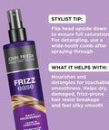John Frieda Frizz Ease Nourishing Anti Frizz Leave-In Conditioner And Heat Protectant For Frizz-Prone Hair Moisturizes And Renews Shine With Vitamin A C And E 8 Oz (2 Pack)