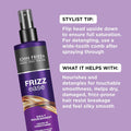 John Frieda Frizz Ease Nourishing Anti Frizz Leave-In Conditioner And Heat Protectant For Frizz-Prone Hair Moisturizes And Renews Shine With Vitamin A C And E 8 Oz (2 Pack)