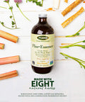 Flora FlorEssence Liquid Tea Blend Gentle Detox and Cleanse Tea with Burdock Root Sheep Sorrel Slippery Elm Watercress Rhubarb Kelp Gluten Free Kosher Vegan 17oz. Glass Bottle