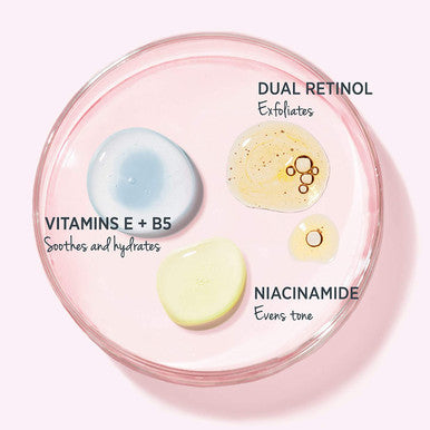 IT Cosmetics Hello Results WrinkleReducing Daily Retinol SeruminCream Firming AntiAging Retinol Face Cream with Niacinamide Vitamin B5 Vitamin E 1.7 fl oz