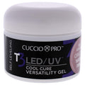 Cuccio Pro T3 Led/Uv Cool Cure Versatility Gel - Self-Levelling Gel With Calcium - Incredibly Flexible - Strong Adhesion - High Shine Finish - Fast Application - Opaque Ultra Pink - 1 Oz Nail Gel