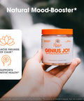 Genius Joy, Nootropic Mood Enhancer Supplement - Support Cognitive Health, Enhance Mood & Neural Function with Brain Boosting L-Theanine, Panax Ginseng & SAM-e
