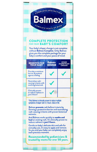 Balmex Zinc Oxide Diaper Rash Cream - 4 Oz Tube - Tube