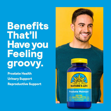 Nature'S Life Prostate Maintain - Prostate Support Supplement For Men'S Health - Saw Palmetto Pygeum Herbal Complex And Zinc Supplements - 125 Servings 250 Vegetarian Capsules