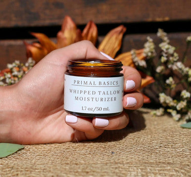 100% Grass Fed Grass Finished Whipped Vanilla Beef Tallow Moisturizer/Body Balm For Face, Body, Oily, Dry, Sensitive Skin -Contains Vitamins A, D, E, K -Usa Made