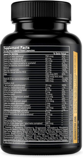 Runner'S Daily Vitamin - Multivitamin For Runners - Boosts Energy & Endurance - Immune Support - Made From Real Foods & Gentle On Your Stomach - 120 Liquid-Filled Caps - 2 Month Supply