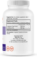 L-Arginine L-Ornithine 500-250 (120 Vegetarian Capsules) - No Stearates - No Fillers - Vegan - Non GMO - Gluten Free - No Calcium Silicate