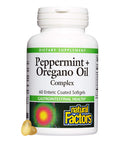 Natural Factors Peppermint and Oregano Oil 60 softgels
