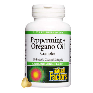 Natural Factors Peppermint and Oregano Oil 60 softgels