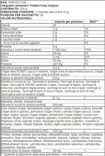 Garden of Life Perfect Food Original Super Green Formula Powder