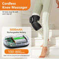 Edifolly Cordless Knee Heating Pad Knee Massager With Heat And Vibration Rechargeable Heated Knee Brace With 3 Heat Levels And 3 Massage Modes