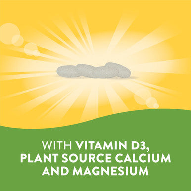 Nature'S Way Alive! Calcium Bone Support* Supplement, Vitamin D3, K2 & Magnesium, 120 Tablets