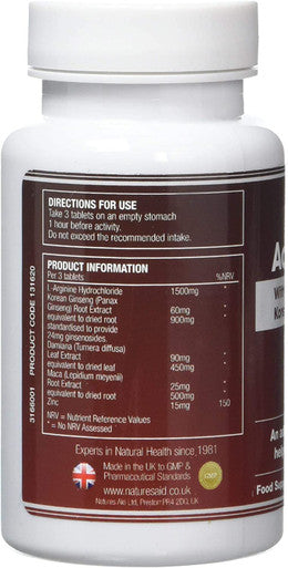 natures aid Active Man Tablets Pack of 60 Tablets