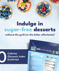 Sweetleaf Indulge Granular Sugar Replacement - All-Purpose Allulose and Monk Fruit Sweetener Blend with Inulin and Stevia Zero-Calorie Sugar Substitute Sugar- Baking Supplies 16 Oz