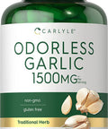 Carlyle Odorless Garlic Softgels 1500mg | 500 Pills | Non-GMO, Gluten Free Extract Supplement