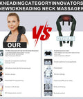 Fsa Hsa Eligible Neck Massager With Heat, Cordless Neck Massager For Pain Relief Deep Tissue, Shiatsu Back Shoulder And Neck Massager For Cervical Leg