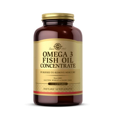 Solgar Vitamin C 1000 Mg 250 Vegetable Capsules - Antioxidant & Immune Support & Omega-3 Fish Oil Concentrate 240 Softgels - Support For Cardiovascular