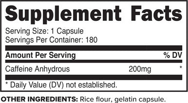Primaforce Caffeine Pills 200mg 180 Capsules
