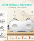 Skg H7 Neck Massager For Pain Relief Deep Tissue, Shiatsu Neck And Shoulder Massager 4D Electric Kneading Massager With Heating Relax At Home Office Car, For Men Women, Maye Musk'S Choice