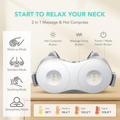 Skg H7 Neck Massager For Pain Relief Deep Tissue, Shiatsu Neck And Shoulder Massager 4D Electric Kneading Massager With Heating Relax At Home Office Car, For Men Women, Maye Musk'S Choice