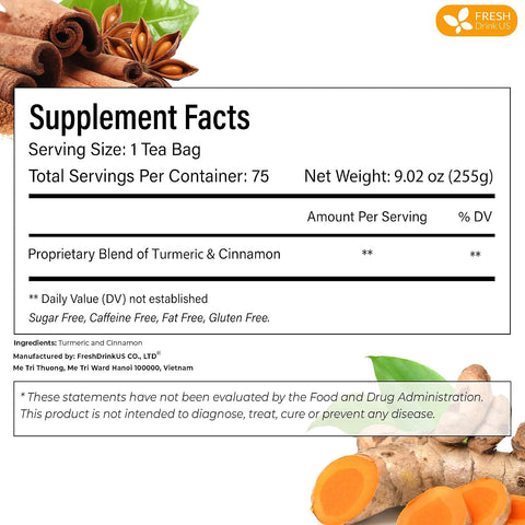 FreshDrinkUS, Premium 50 Mulberry Leaf Tea Bags, 100% Natural & Pure from Mulberry Leaves. Herbal Tea. Made with Natural Material Tea Bags. No Sugar, No Caffeine, No Gluten, Vegan.