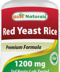 Best Naturals Red Yeast Rice 1200 Mg 60 Tablets (Citrinin )