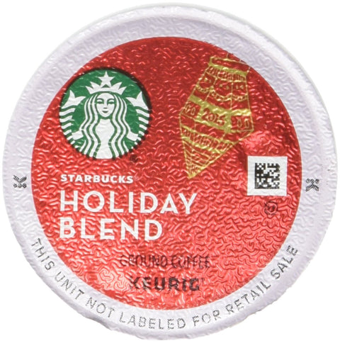 Starbucks K-Cup Coffee Pods, Medium Roast Coffee for Keurig Brewers, Holiday Blend, 100% Arabica, Limited Holiday Edition, 1 Box (32 Pods)