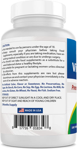 Best Naturals Vitamin D3 2000 IU (50 mcg) - 100 Tablets - 100 Days Supply - Helps Support Immune Health Strong Bones and Teeth & Muscle Function (100 Count (Pack of 1))