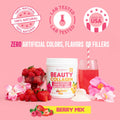 Skinnyboost Beauty Collagen Powder-5 Types Of Hydrolyzed Collagen Sea Moss Biotin Keratin Hyaluronic Acid Vitamin C And Probiotics hair Skin Nails- All Natural Made In Usa-45 Servings- Mixed Berry
