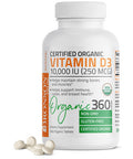 Bronson Vitamin D3 10,000 Iu (250 Mcg) Immune Support, Healthy Muscle Function & Bone Health, High Potency Organic Non-Gmo Vitamin D Supplement, 360 Tablets