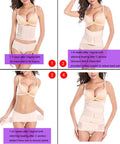 3 in 1 Postpartum Support Recovery Belly Wrap Waist/Pelvis Belt Body Shaper Postnatal Shapewear,Plus Size Beige