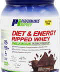 Performance Inspired Nutrition Diet Energy Ripped Whey Protein 25G Powerful Formula