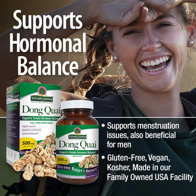 Nature'S Answer Dong Quai Root 1000mg 90-Capsules | Dietary Supplement | Supports Female Hormone Balance | Non-GMO Vegan Kosher & Gluten- | Single Count