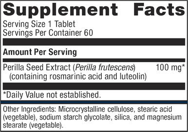 Metagenics Perimine - Healthy Breathing Respiratory & Immune Support - with Perilla Seed Extract - with Flavonoids Rosmarinic Acid & Luteolin - Non-GMO - Gluten- - Vegetarian - 60 Tablets