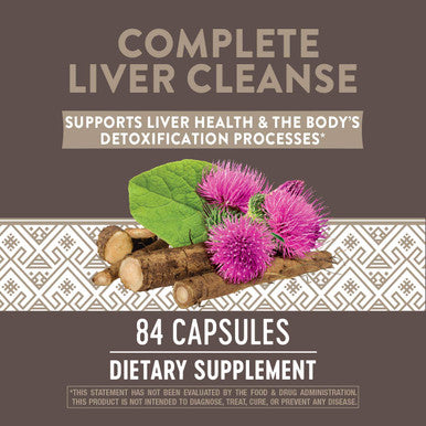 Nature'S Way Complete Liver Cleanse, Supports Liver Health*, With Milk Thistle Seed Extract Taurine, L-Glutamine, 84 Capsules
