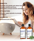 Rosemary Oil for Hair Growth,Pure Natural Rosemary Essential Oil for Diffuser Skin Care and Nails-3.38 Fl Oz