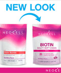 NeoCell Biotin Bursts, 10,000 mcg, Acai Berry Flavor, 30 Soft Chews (Package May Vary)