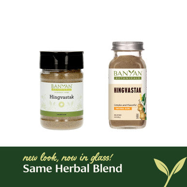 Banyan Botanicals Hingvastak Powder Organic Hingvastak With Gluten Free Asafoetida & Herbs For Digestion Supports A Healthy Digestive Tract* Spice Jar Non-Gmo, Sustainably Sourced, Gluten Free 80G