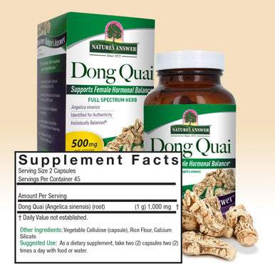 Nature'S Answer Dong Quai Root 1000mg 90-Capsules | Dietary Supplement | Supports Female Hormone Balance | Non-GMO Vegan Kosher & Gluten- | Single Count