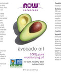 NOW Solutions, Avocado Oil, 100% Pure Moisturizing Oil 4-OZ
