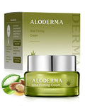 Aloderma Soothing Face Cream Made With 75% Organic Aloe Vera - Calming Facial Cream With Squalane & Vitamin E For Dry Sensitive Skin - Reduces Redness Helps Protect Damaged Skin 50G/1.76Oz
