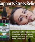 Nature'S Answer Ashwagandha Root | Herbal Supplement Maintain Healthy Immune Function | Supports Body Against Stress | Gluten- Alcohol- & Vegan 2oz (2 Pack)