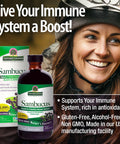 Nature'S Answer Sambucus Black Elder Berry Extract Syrup in Plastic Bottle Alcohol- 8-Fluid Ounces | Daily Immune Support | Packed with Antioxidants | Family Friendly | Flue Season Defender