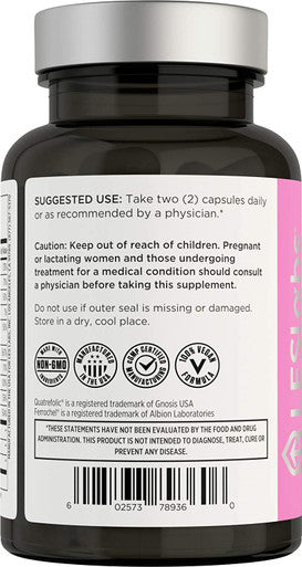 LES Labs Fertility Health Hormone Balance Ovulation Cycle Regulation MyoInositol Vitex DIM Folate 60 Capsules