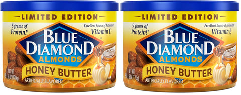 Blue Diamond Almonds Honey Roasted Flavored Snack Nuts, 6 oz, Pack of 1