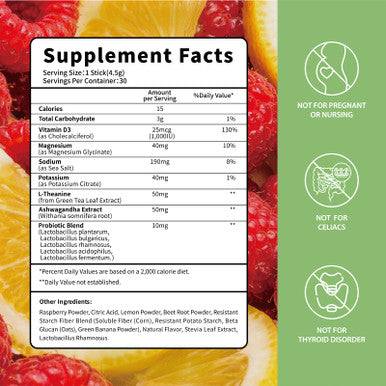 Loroc'E Ultragut Glp-1 Booster Fiber Mix Drink Cortisol Reducer & Sleep Aid For Weight Loss & Gut Health - With Prebiotics Magnesium Glycinate L-Theanine Ashwagandha Vitamin D No Sugar 30 Servings