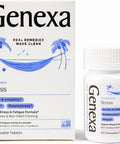 Genexa Stress for Adults | Anxiety Relief & Fatigue Remedy | Soothing Natural Vanilla & Lavender Flavor | Gluten & Non-GMO | Homeopathic Remedy Made Clean | 60 Chewable Tablets