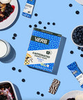 Verb Energy - Blueberry Crisp Caffeinated Snack Bars - 110-Calorie Energy Bar - Keto Friendly Nutrition Bars - Vegan Snacks - Gluten With Organic Green Tea, 26G (Pack Of 16)