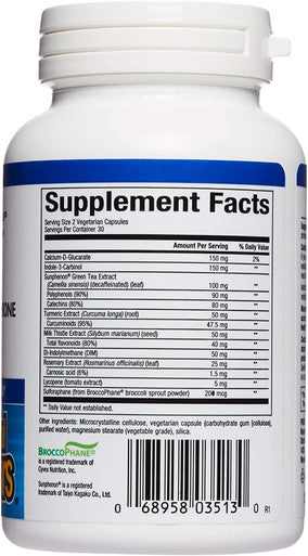 Natural Factors AndroSense TCorrect Supports Mens Hormonal Metabolism with Milk Thistle Turmeric and Lycopene 60 Capsules 30 Servings